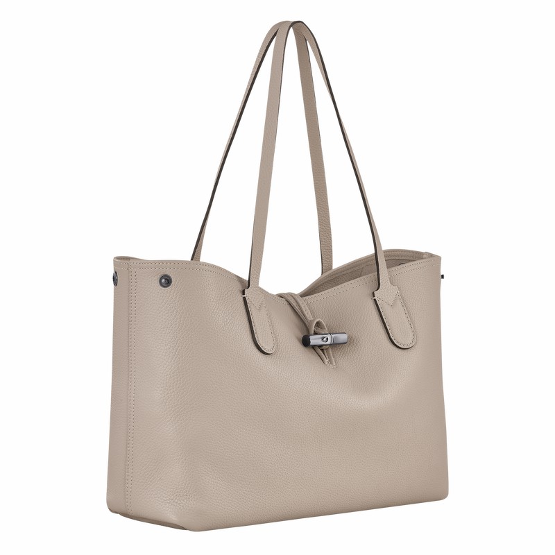 Longchamp Le Roseau Essential L Tote Tassen Dames Grijs Belgium | L2686968266