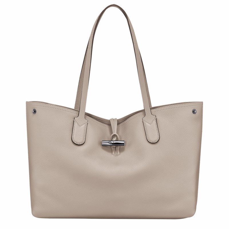 Longchamp Le Roseau Essential L Tote Tassen Dames Grijs Belgium | L2686968266