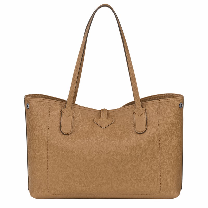 Longchamp Le Roseau Essential L Tote Tassen Dames Khaki Belgium | L2686968026