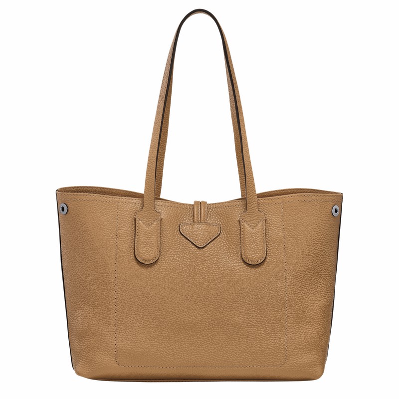 Longchamp Le Roseau Essential M Tote Tassen Dames Khaki Belgium | 10183968026