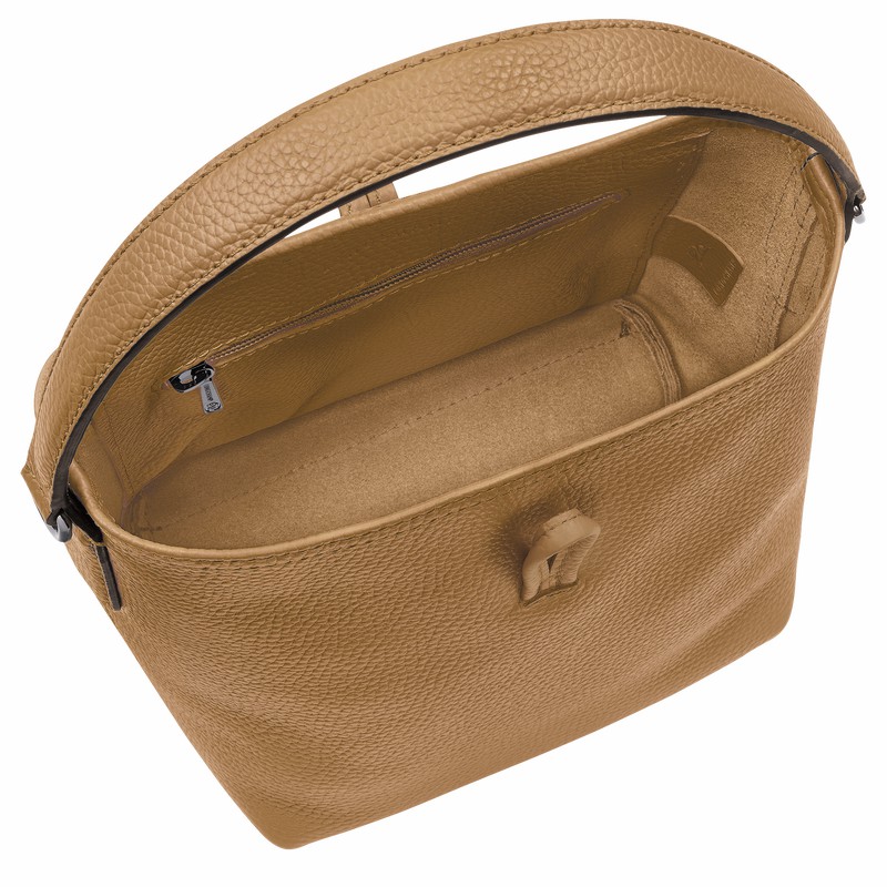 Longchamp Le Roseau Essential XS Buckettas Dames Khaki Belgium | 10159968026