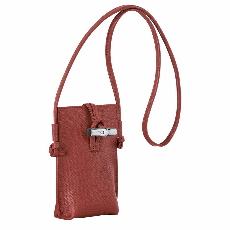 Longchamp Le Roseau Hoesje Dames Bruin Belgium | 34180HFP404