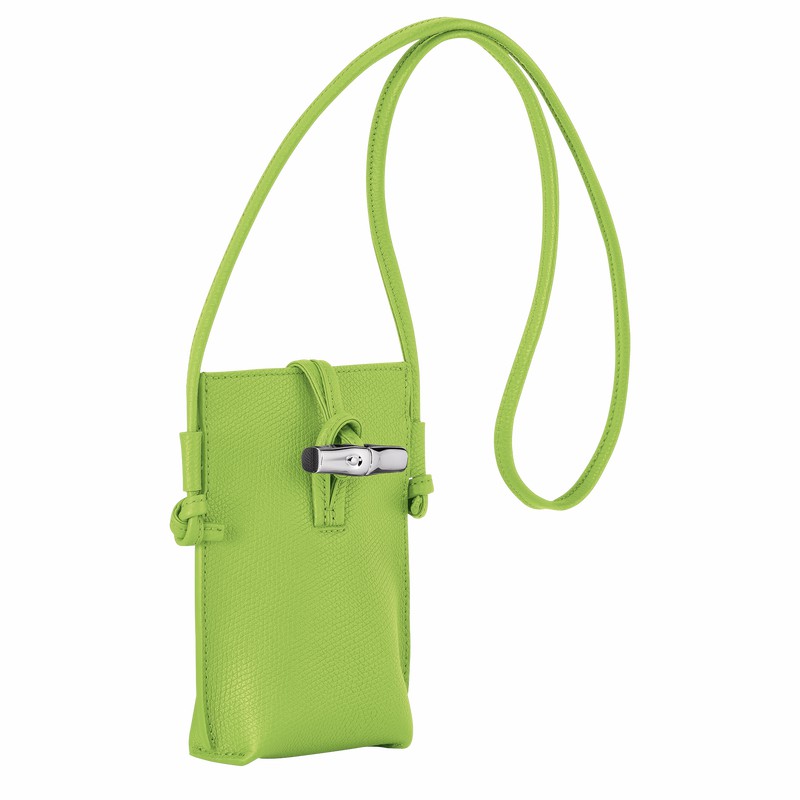 Longchamp Le Roseau Hoesje Dames Groen Belgium | 34180HFP355