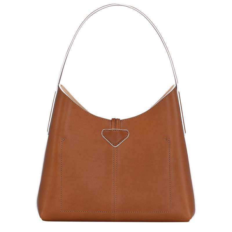 Longchamp Le Roseau M Hobo Tas Dames Bruin Belgium | 10153HQS504