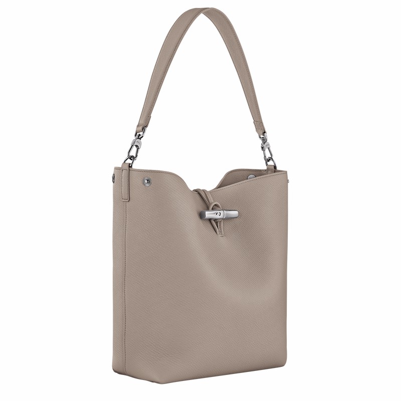 Longchamp Le Roseau M Schoudertas Dames Grijs Belgium | 10281HFP266