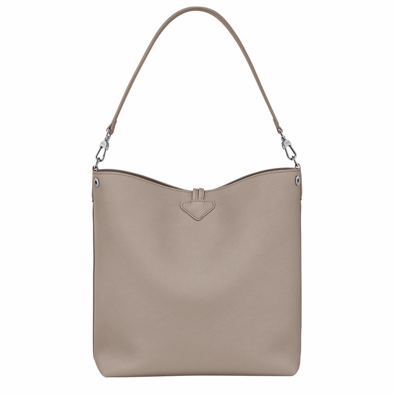 Longchamp Le Roseau M Schoudertas Dames Grijs Belgium | 10281HFP266