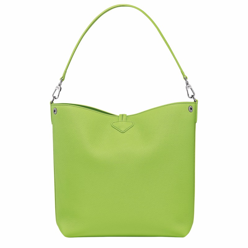 Longchamp Le Roseau M Schoudertas Dames Groen Belgium | 10281HFP355