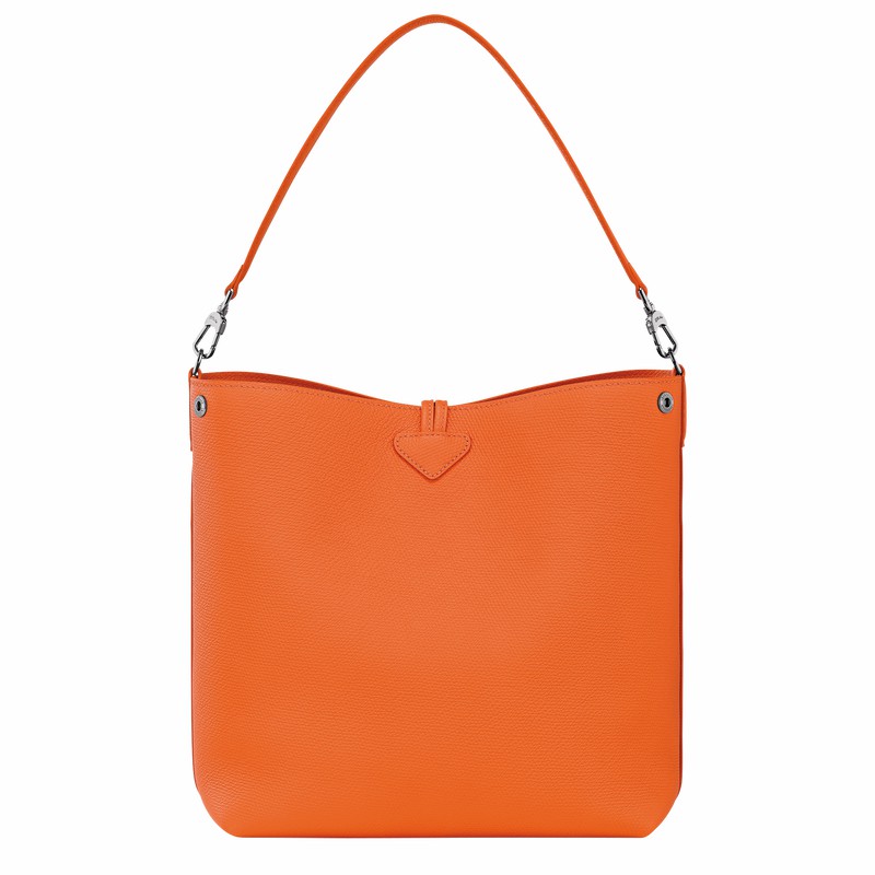 Longchamp Le Roseau M Schoudertas Dames Oranje Belgium | 10281HFP017