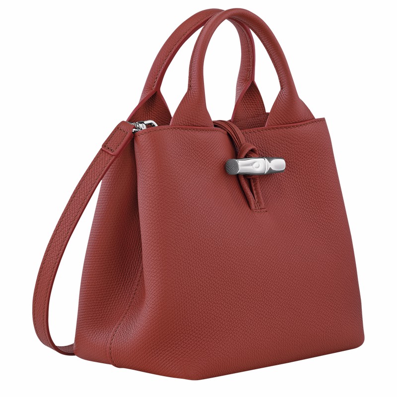 Longchamp Le Roseau S Handtas Dames Bruin Belgium | 10273HFP404