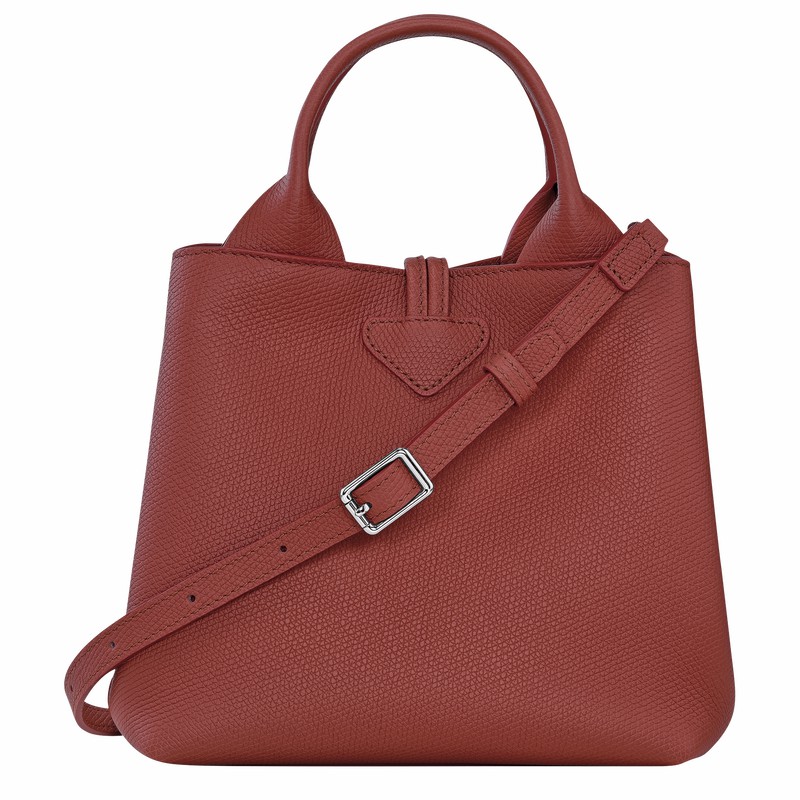 Longchamp Le Roseau S Handtas Dames Bruin Belgium | 10273HFP404