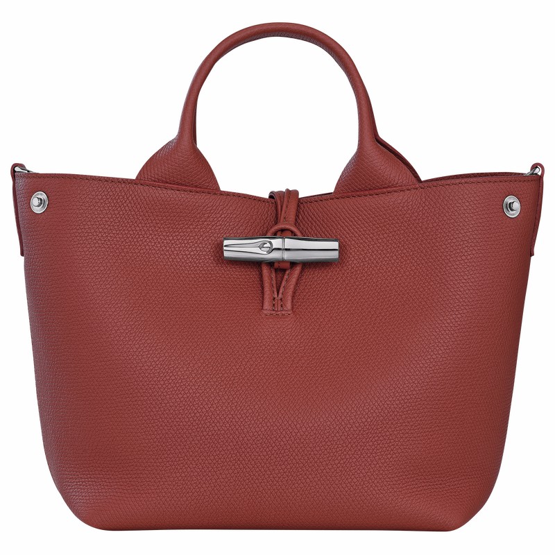 Longchamp Le Roseau S Handtas Dames Bruin Belgium | 10273HFP404