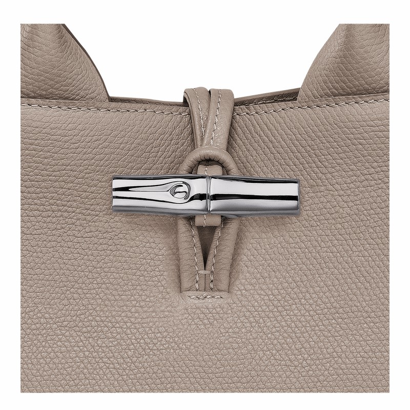 Longchamp Le Roseau S Handtas Dames Grijs Belgium | 10273HFP266