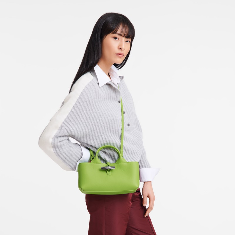 Longchamp Le Roseau S Handtas Dames Groen Belgium | 10280HFP355