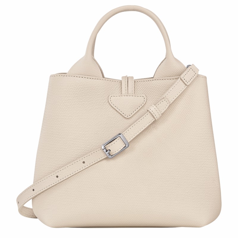 Longchamp Le Roseau S Handtas Dames Wit Belgium | 10273HFP555