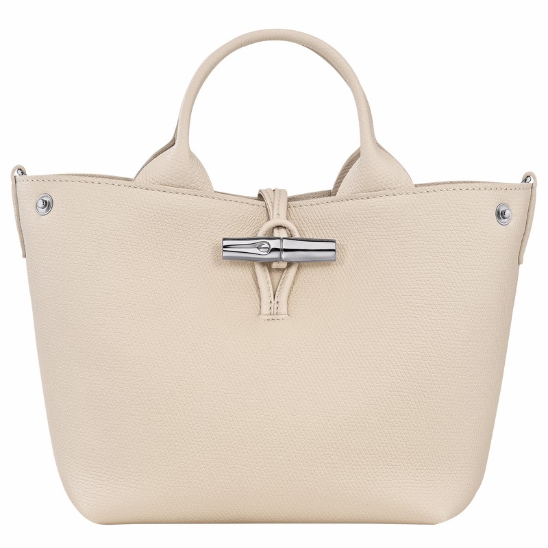 Longchamp Le Roseau S Handtas Dames Wit Belgium | 10273HFP555