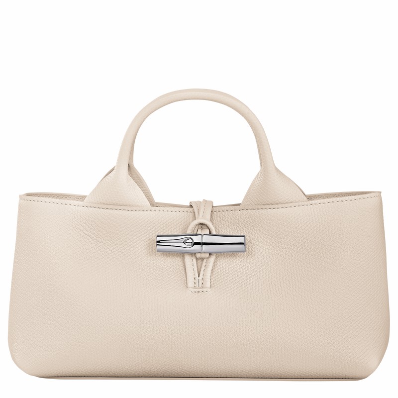 Longchamp Le Roseau S Handtas Dames Wit Belgium | 10280HFP555