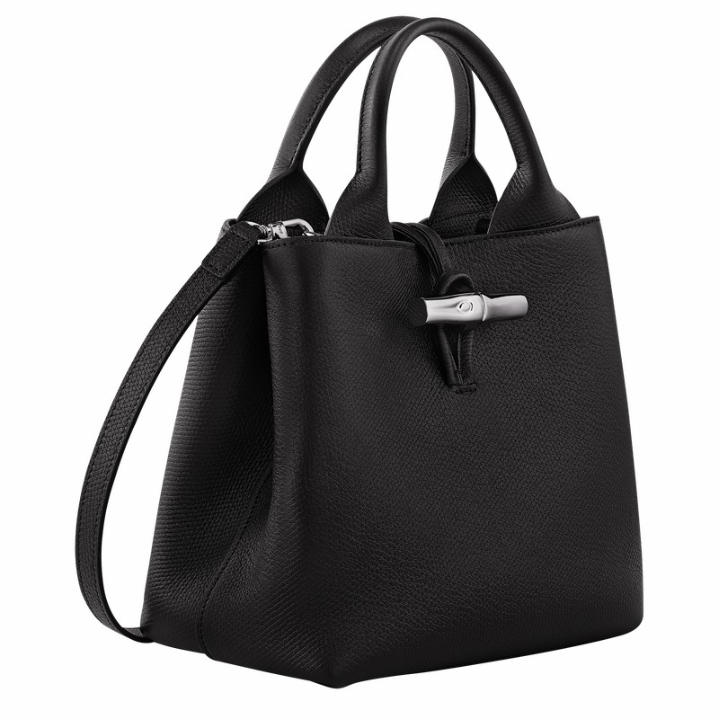 Longchamp Le Roseau S Handtas Dames Zwart Belgium | 10273HFP001