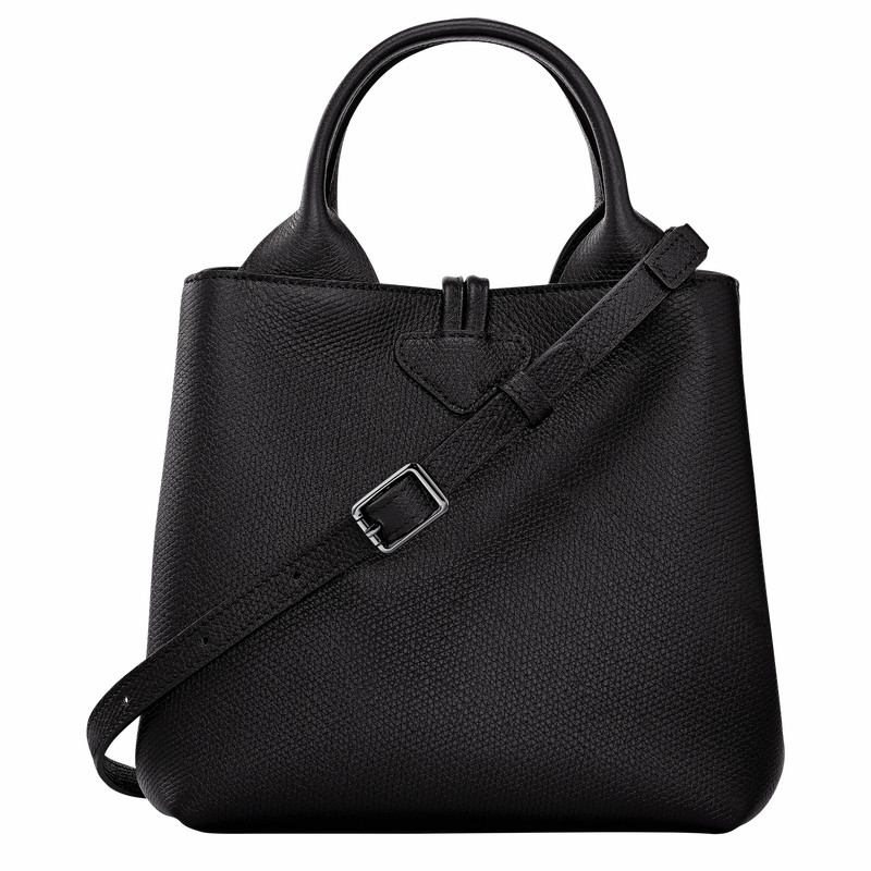 Longchamp Le Roseau S Handtas Dames Zwart Belgium | 10273HFP001