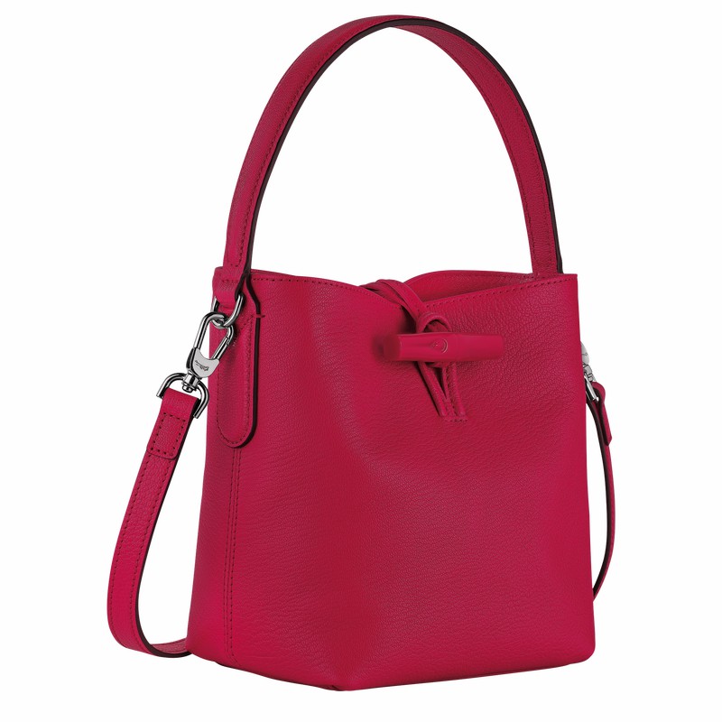 Longchamp Le Roseau XS Buckettas Dames Fuchsie Belgium | 10159HECJ13