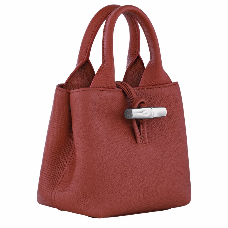 Longchamp Le Roseau XS Handtas Dames Bruin Belgium | 10278HFP404