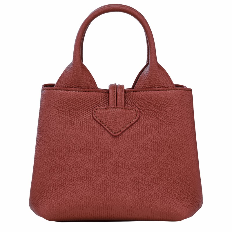 Longchamp Le Roseau XS Handtas Dames Bruin Belgium | 10278HFP404