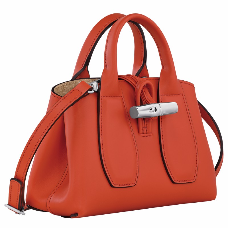 Longchamp Le Roseau XS Handtas Dames Oranje Belgium | 10057HCL685