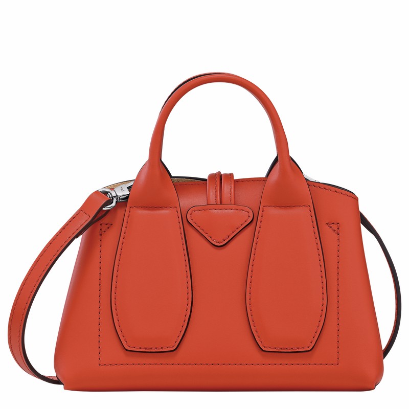 Longchamp Le Roseau XS Handtas Dames Oranje Belgium | 10057HCL685