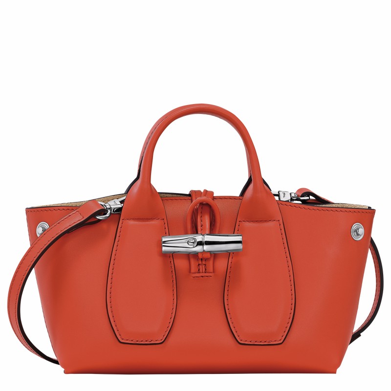 Longchamp Le Roseau XS Handtas Dames Oranje Belgium | 10057HCL685