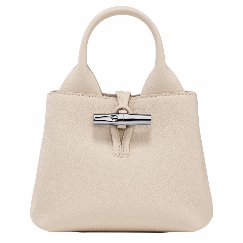 Longchamp Le Roseau XS Handtas Dames Wit Belgium | 10278HFP555