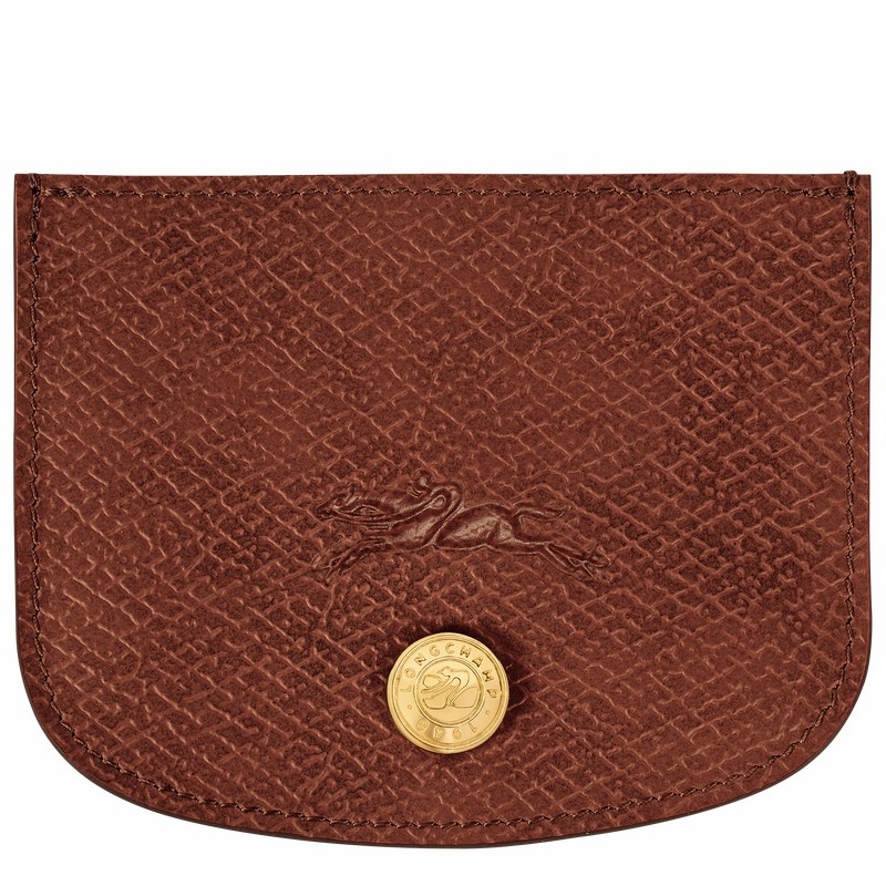 Longchamp ÉPURE Pasjeshouder Dames Bruin Belgium | 30031HYZ035